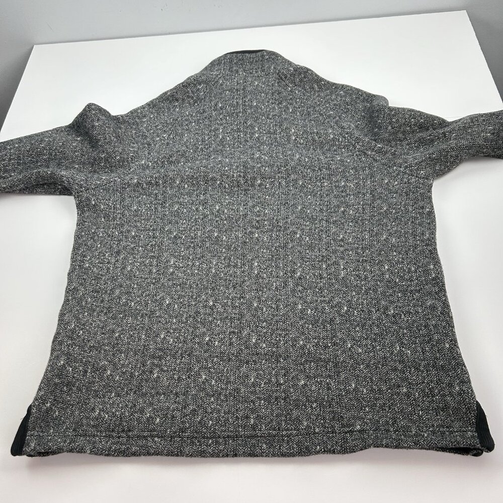 Carbon 2 Cobalt 1/4 Zip Sweater Men’s M Black Gray Knit Soft Fleece Lined - Picture 6 of 11